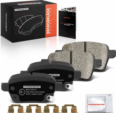 Immagine prodotto di Pastiglie freno Frankberg 4x asse posteriore per Fiat 500L Tipo estate hatchback notchback Opel Adam Corsa E furgoncino/hatchback