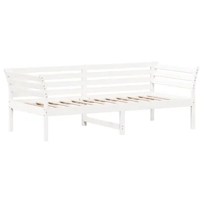 Zdjęcie produktu dla Łóżko dzienne bez materaca, białe, 80x200 cm, drewno sosnowe
