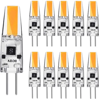 Produktbild von 10X G4 3W LED Glühbirne AC/DC12V Warmweiß COB Leuchtmittel Ersatz 20W Halogen Lampe Nicht Dimmbar