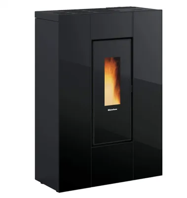 Produktbild von Extraflame Nordica Slim Pelletkaminofen mit Abluftkanal Marilena Plus Crystal 5.0 AD 8 kW 230 m³ Rauchfinish
