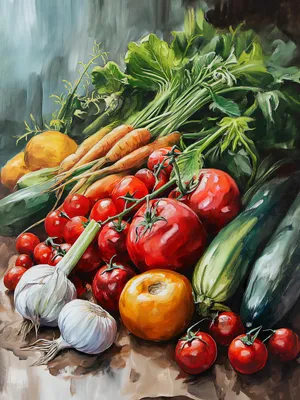 Zdjęcie produktu dla Plakat 30x40cm Bogactwo Ogrodowych Zbiorów