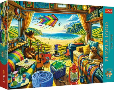 Immagine prodotto di Puzzle 1000 elementów Kamperem w podróży Trefl