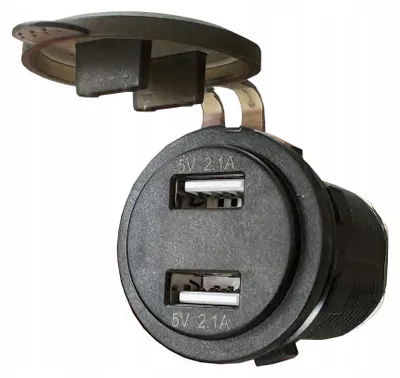 Produktbild von Dual USB Auto Ladegerät 5V 2.1A + 1A mit Voltmeter