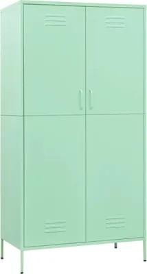 Produktbild von VidaXL 336248, Grün, Garderobe, 4 Regale, 2 Tür(en), Grün, Stahl