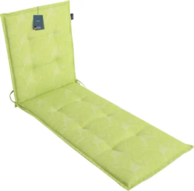 Produktbild von LILENO HOME Sonnenliege Auflage als [1er Set - Rollliege] in Blätter Grün - Gartenliegen Auflage perfekt für Strandliege - Polster Auflage für Gartenliege (188x60x5cm)