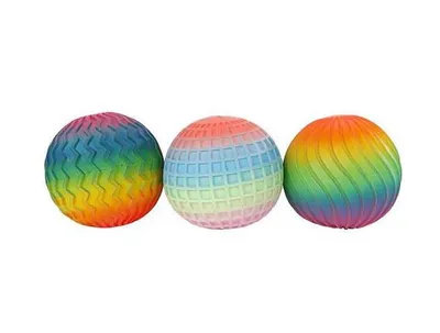 Obrázok produktu pre Dúhová stresová loptička Zappel, 7 cm