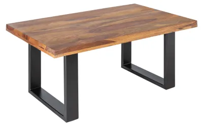 Zdjęcie produktu dla Stolik kawowy 100 cm, drewniany, designerski, nowoczesny, do salonu – KUP TERAZ