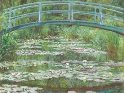 Image de Affiche 20 x 15 cm Le pont japonais, Monet Vintage