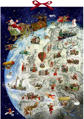 Produktbild von Wandkalender Dienstplan des Weihnachtsmanns