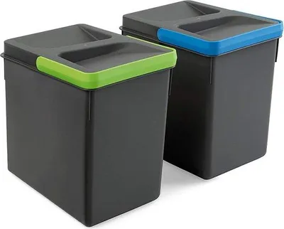 Produktbild von Außenlagerschrank - 2x6L Kunstharz Sortierbox