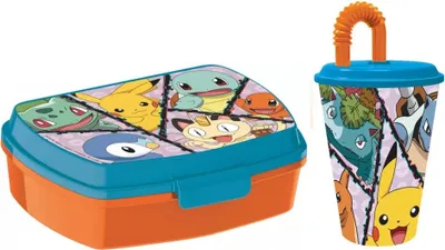 Produktbild von Pokemon Friends Set Lunchbox mit Trinkbecher