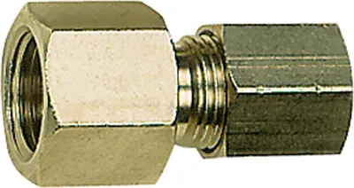 Produktbild von Riegler Manometerverschraubung, G 1/4 i., Rohr-Außen-Ø 10 mm, MS vern.