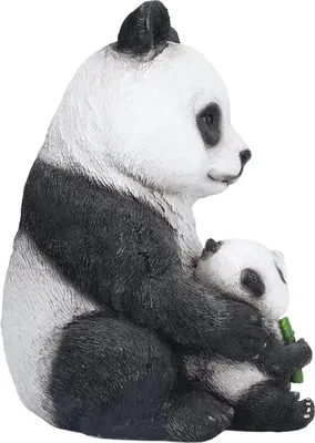Produktbild von Einzigartiges Panda Gartenbild - Dekoration für Garten und Rasen - 1 Stück - Harz