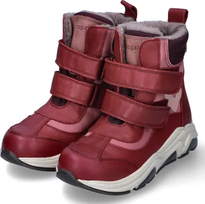 Produktbild von Bisgaard Kinder Stiefeletten/ Winterstiefeletten MARIUS TEX Rot Leder-Textil-Mix Größe: 33