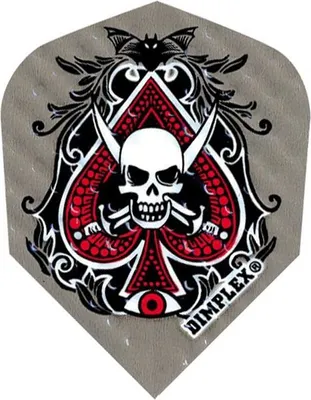 Produktbild von Harrows Dimplex Standard Flights Spades Skull