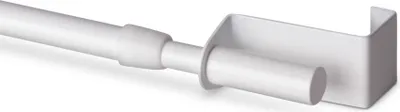 Produktbild von Spannvitrage, Gardinenstange - Metall - ( 60-90 cm - Weiß ) zum Spannen, Klemmstange Ausziehbar, Vitragestange ohne Bohren und Schrauben, Ø 9 mm