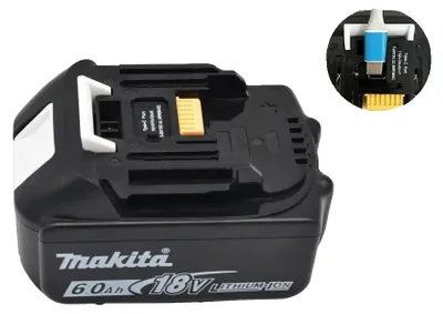 Imagen del producto de Batería de iones de litio, alta capacidad, compatible con herramientas eléctricas de 18V, tipo C, 6.0Ah x 1