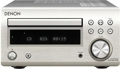 Produktbild von Denon D-M41, Home-Audio-Minisystem, Schwarz, Silber, 60 W, 2-Wege, 12 cm, 2,5 cm
