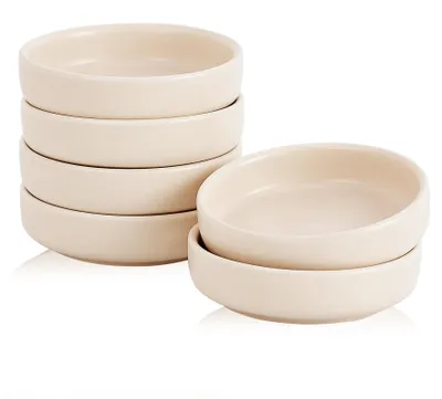 Immagine prodotto di Set di 6 ciotoline in Vetroceramica da 9 cm per salse e snack