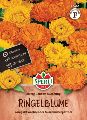 Produktbild von SPERLI Ringelblumensamen Zwerg Bonbon Calendula officinalis 60 Pflanzen