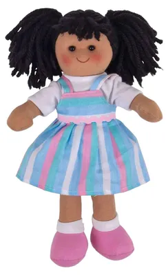Obrázok produktu pre Bigjigs Toys Látková panenka Kira 28 cm
