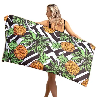 Obrázek produktu pro Plážový ručník z mikrovlákna, 1 kus, rychleschnoucí, 80x160cm, odpuzující písek, na kempování, cestování, jógu