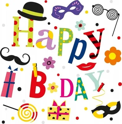 Produktbild von Happy Birthday Servietten 33x33cm 20St.