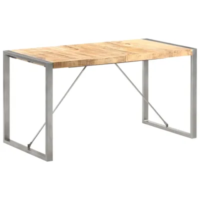 Produktbild von Maison Exclusive - Esstisch 140x70x75 cm Raues Mango-Massivholz