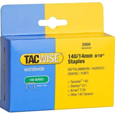 Produktbild von TACWISE Heftklammern 140/14 mm verzinkt 2.000 Stück