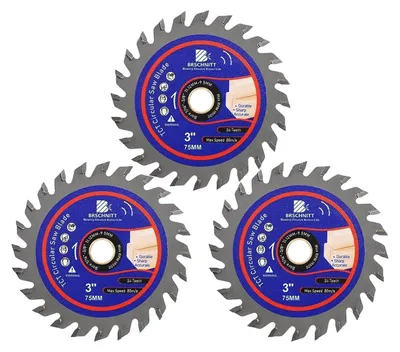 Obrázok produktu pre Pílový kotúč na drevo a plast, 75 mm, 24 zubov, ATB, balenie 3 kusov