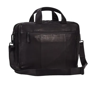 Produktbild von LEONHARD HEYDEN Aktentasche Laptoptasche mit Laptopfach Den Haag Briefbag 2 Compartment Black schwarz