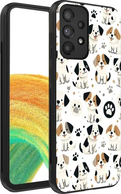 Produktbild von Smartphonica Handytasche für Samsung Galaxy A33 5G mit Hundedruck - TPU Rückseite Abdeckung Fall Hunde Design
