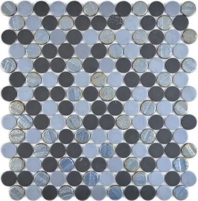 Produktbild von Rund ECO mix color Mosaikfliese Wand Fliesenspiegel Küche Bad MOS129-R05_f