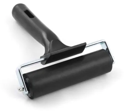Produktbild von Andruckroller Anpressrolle Gummiroller - Gummi - Schwarz - 10 cm