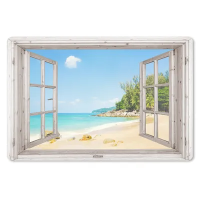 Produktbild von MuchoWow® Schreibtischunterlage Aussicht - Strand - Sand 60x40 cm - XXL Mauspad - Großes Mauspad