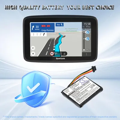 Zdjęcie produktu dla TECHTEK Bateria kompatybilny z [TomTom] 4EH45, 4EH51, 4EH52, 4EJ41, 4EJ51, 4ER41, 4ER5, 4ER5.001.01, 4ER51, G0 825, Go 1530, Go 820, Go Live 1530, Go