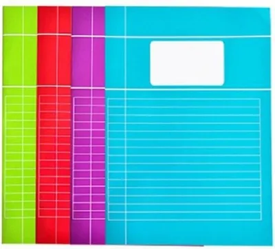 Produktbild von Linierte Notizbücher A4 - 5 Stück - farbig - Schulhefte - liniert - liniert