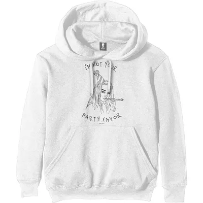Obrázok produktu pre Billie Eilish Party Favour White M Mikina
