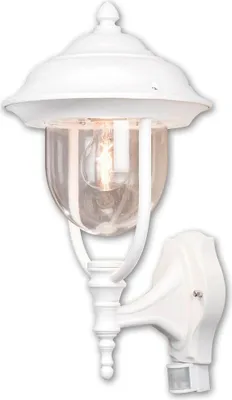Produktbild von Konstsmide Parma Bewegungsmelder weiß lackiertes Aluminium, klares Acrylglas 7235-250