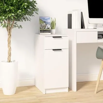 Produktbild von Büroschrank in Weiß, 33,5x50x75 cm aus Holzwerkstoff