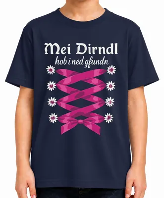Immagine prodotto di Maglietta per bambini, tema  , con motivo "Dirndl", blu scuro, taglia 116