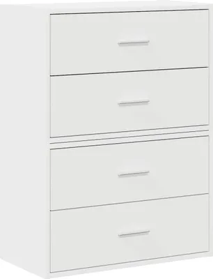 Obrázek produktu pro vidaXL Šatní skříně se 2 zásuvkami 2 ks. Bílá 60x31x40 cm Materiál na bázi dřeva