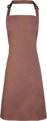 Immagine prodotto di Premier Workwear PR150 | Grembiule con pettorina "Colours" - Lavabile a 60 °C - Colore: Mocha (circa Pantone 7505) - Dimensioni: 72 x 86 cm