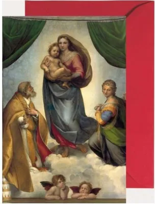 Produktbild von Miniadventskalender Sixtinische Madonna – 24 Kunstwerke im Kartenformat