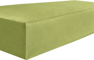 Produktbild von Kneer Topper Spannbetttuch Qualität 22 Vario-Stretch Farbe 76 lindgrün Größe  160x200x4-12cm