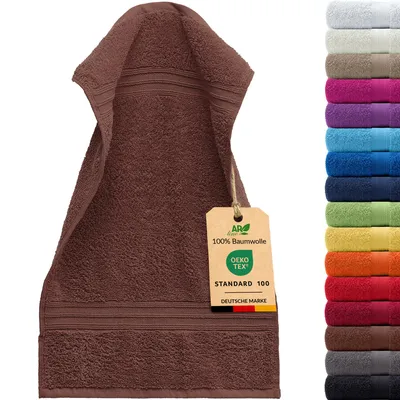 Produktbild von AR Line ARIZONA Handtuch-Serie – 500 g/m² Frottier in 9 Größen verfügbar, Größe: Gästetuch 30x50 cm, Farbe: Schokobraun