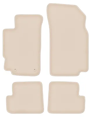 Produktbild von DURBAN Beige Velours-Fußmatten-Set für Peugeot 406 Coupé (1995-2004)