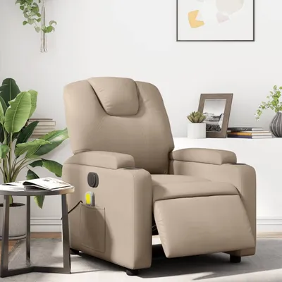 Produktbild von Massagesessel Fernsehsesel Elektrisch Cappuccino-Braun Kunstleder 3204429