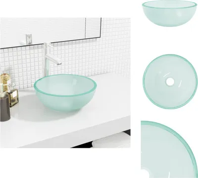 Obrázek produktu pro vidaXL Umyvadlo z tvrzeného skla 30x12 cm matné - Koupelnové umyvadlo