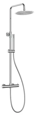 Produktbild von Duschsäule, Edelstahl Chrom, Regendusche  20 cm, Handbrause
